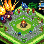 **Image:** A brightly lit MapleStory training map in the Leafre region, filled with monsters like harpies or drakes. A player character with Star Force enhanced gear is efficiently clearing the monsters with flashy skills. Visual elements include XP numbers popping up and a "Burning Field" indicator with a high bonus percentage. Text overlay: "XP Boost activated! Grinding naar level 120!" (Grinding to level 120!)